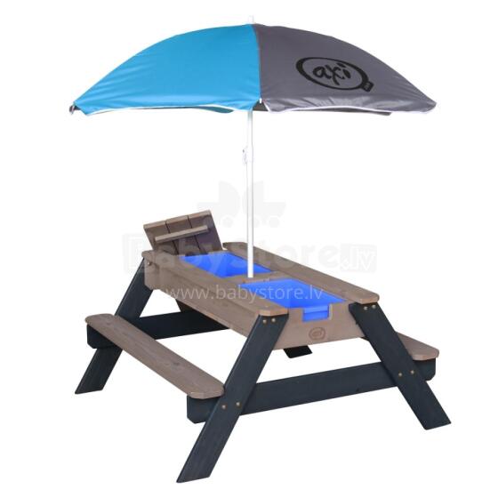 AXI Nick Picnic Table with Sand/Water Containers with Umbrella