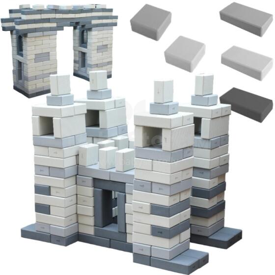 CLASSIC WORLD EDU Mega Construction Blocks Мягкие кирпичи EVA для строительства 90 шт.