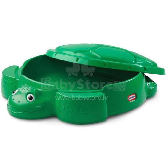 LITTLE TIKES Turtle Sandbox Toy Container with Lid