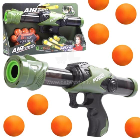 WOOPIE Ball Gun Foam Balls Automatic Launcher 9 pcs.