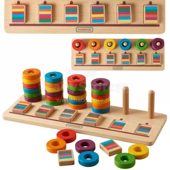 MASTERKIDZ Puzles Mācību Skaitīšana un Krāsas Montessori Šķirotājs
