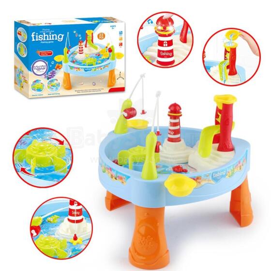 WOOPIE Водная настольная игра для рыбалки со светом и звуком + 24 аксессуара.