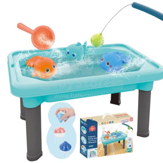 Водный столик WOOPIE 3 в 1 Песочница Игра Рыбалка 6 шт.