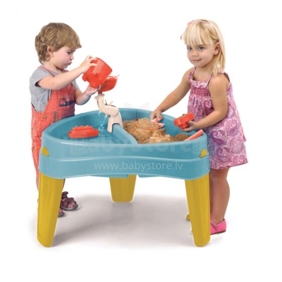 Водный столик FEBER с крышкой CASUAL 4in1 Sandbox Desk Picnic Table Accessories