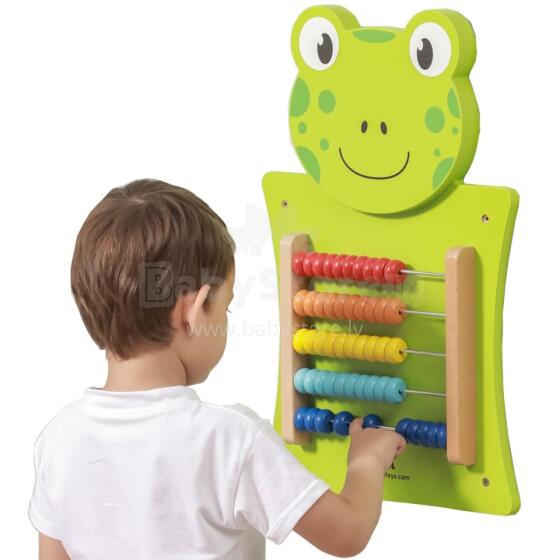 VIGA Wooden Manipulative Board Abacus Frog FSC Montessori Certificate