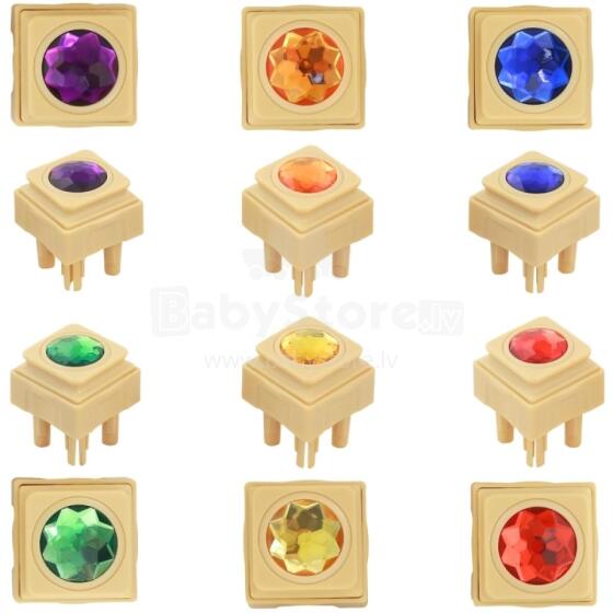 MASTERKIDZ Acrylic Colored Diamonds for STEM Science Board 72 Pieces