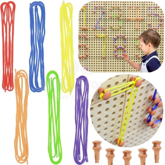MASTERKIDZ Pegs and Strings Set - For STEM Science and Creativity Board