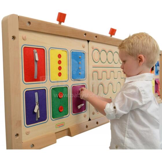 MASTERKIDZ Wall Board Opening And Closing Locks Sliders Buttons Montessori