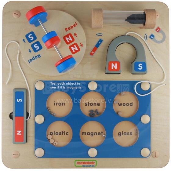 MASTERKIDZ Изучаем магнитное притяжение - Flex Montessori Wall Board