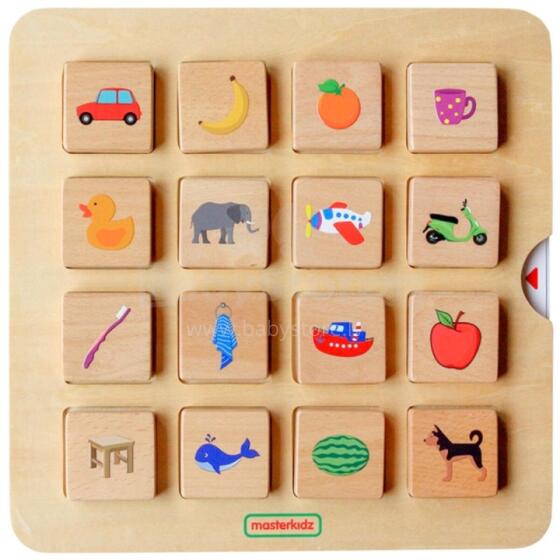 MASTERKIDZ Ēnu saskaņošanas spēle, objektu atpazīšana, Montessori