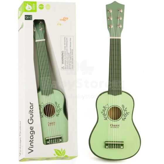 CLASSIC WORLD Wooden Vintage Guitar for Kids 3+