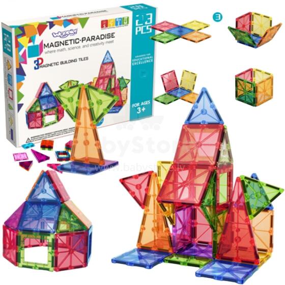 WOOPIE Magnetic Montessori Building Blocks 3D