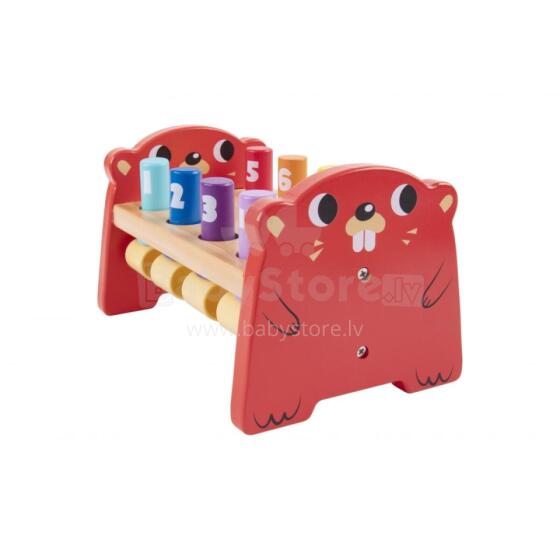 TOOKY TOY Wooden Punch Colored