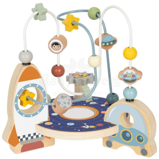 TOOKY TOY Wooden Rocket Motor Loop Maze