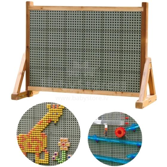 MASTERKIDZ koka sienas dēlis XXL zinātniskais radošais STEM SIENA āra aktivitātēm