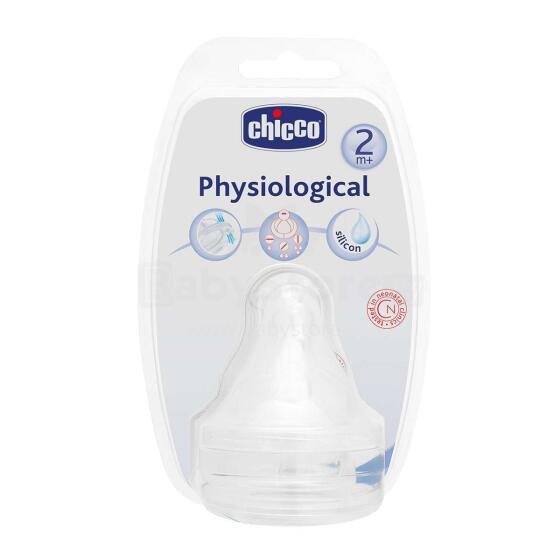 Chicco Art.81627.00 Соска силикон, изменяемый поток, 2м+ (2 шт.)