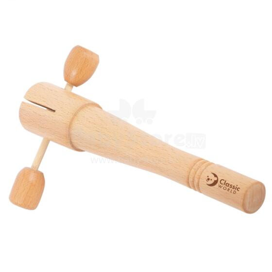 CLASSIC WORLD EDU Percussion Musical Instrument Tone Block with Holder