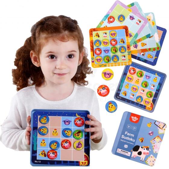 TOOKY TOY Sudoku spēle bērniem fermas versija