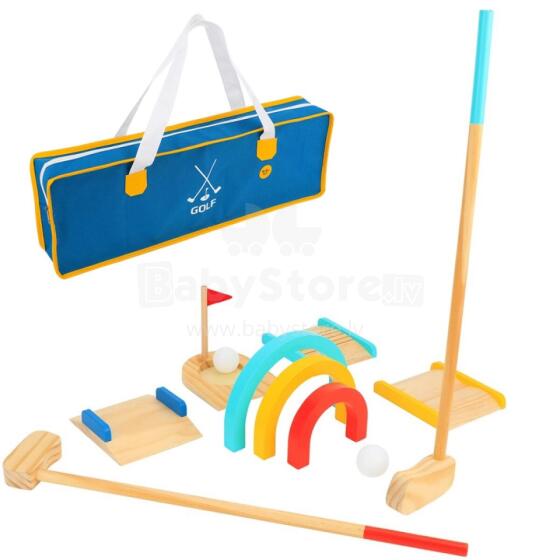 TOOKY TOY koka golfa komplekts 2 personām 13 gab.