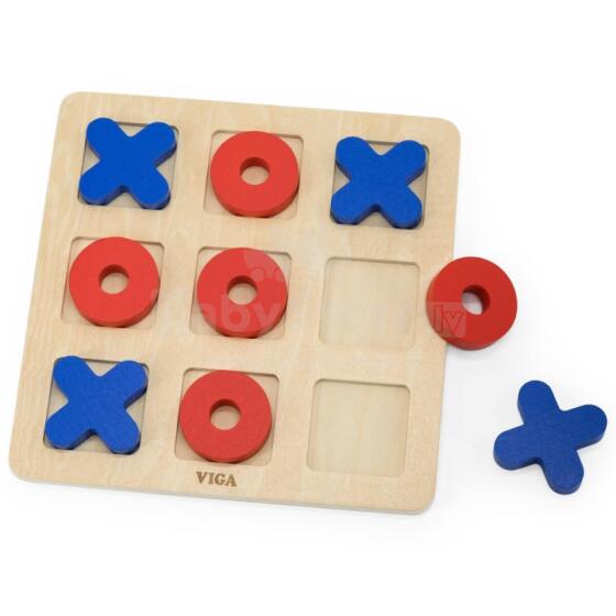 Viga Wooden Classic Tic Tac Toe Game