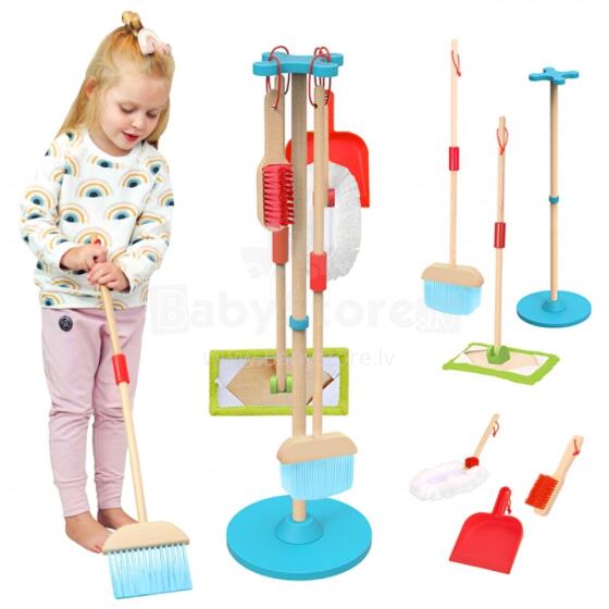 TOOKY TOY koka tīrīšanas komplekts bērniem 6 gab.