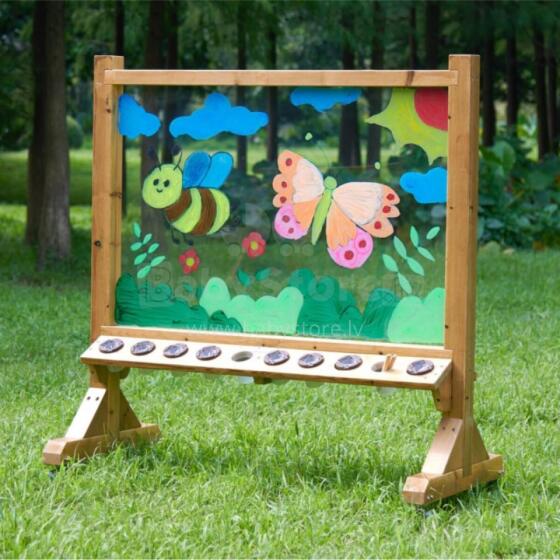 MASTERKIDZ Прозрачная акриловая доска для рисования + стаканчики