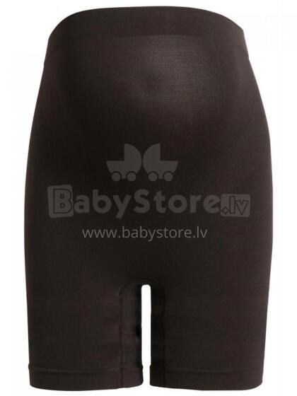 Sweet Mama Panties Art.63974 Black Bezvīļu biksītes/šorti ar augsto vidukli un vēdera atbalstu (S/XL)