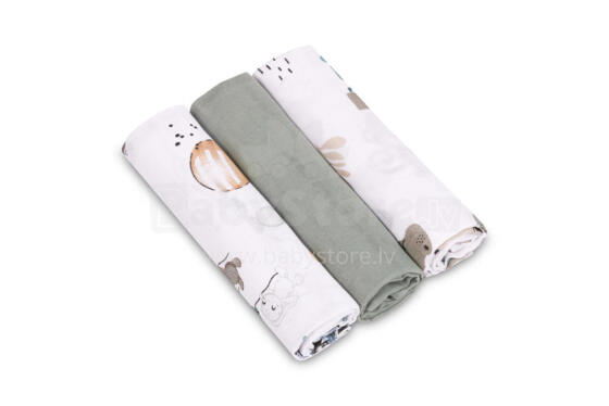 MUSLIN DIAPER 3-PACK 60X80 EG-0002