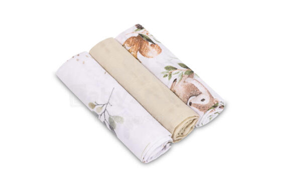 MUSLIN DIAPER 3-PACK 60X80 EG-0004