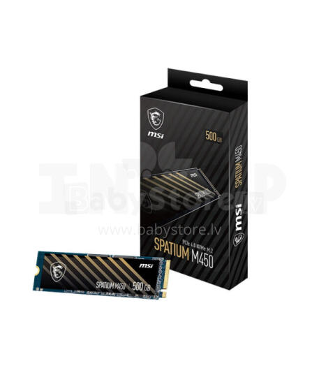 MSI SPATIUM M450 500GB M.2 PCIe Gen4 NVMe SSD