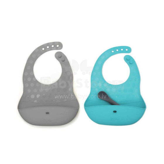 Bbluv Silicone Bib Art.250263 Blue/Grey