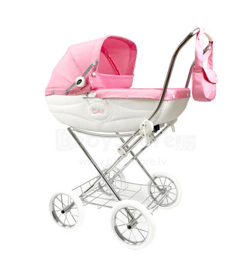 Arrue Katia Jr. Art.250604 Pink Большая классическая коляска для куклы с сумкой