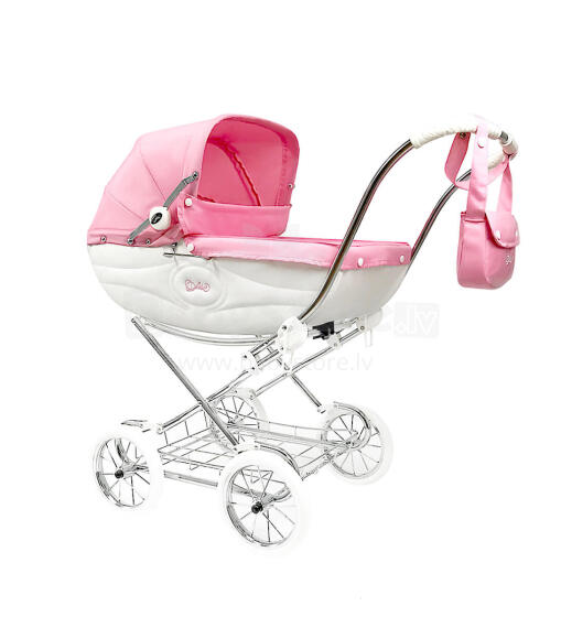 Arrue Princess Jr. Art.250613 Rosa  Klasiskie leļļu rati  ar somu