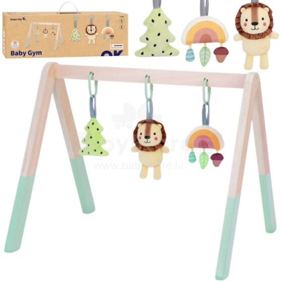TOOKY TOY Baby Gym Stojak Edukacyjny Gimnastyczny 3 Zawieszki