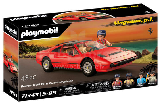 PLAYMOBIL MOVIE CAR Magnum, p.i. Ferrari 308 71343