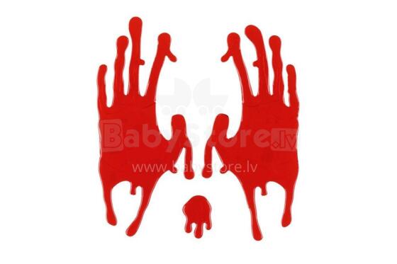 Festi Halloween gel sticker bloody hands