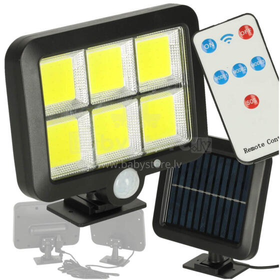 Ikonka Art.KX3096 Saules kustības un krēslas sensora lampa 120 LED