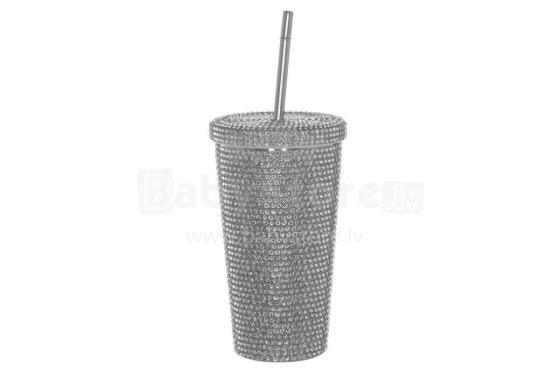 Maku Deal Thermal mug Diamond Glitter 540 ml silver
