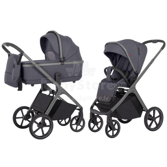 Bērnu rati 2w1 CARRELLO Vector CRL-6550 2025 Ainavas pelēks