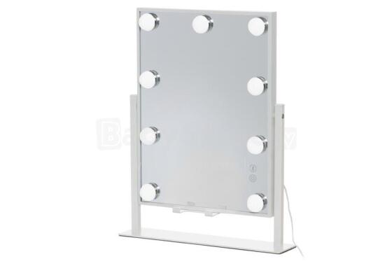 4Living spogulis Glow ar LEDx9 36x46 cm Bluetooth un skaļruni