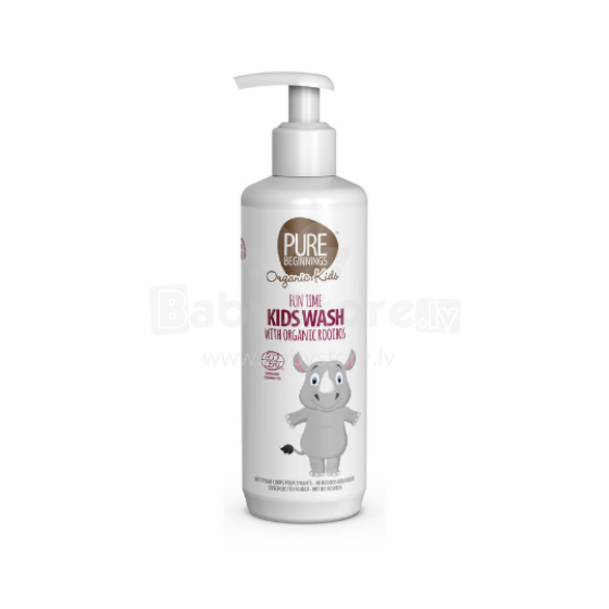 Pure Beginnings Kids Baby Wash Art.251282 успокаивающее и увлажняющее средство для мытья тела и волос без мыла с маслом апельсина и экстрактом ройбуша, 250 мл