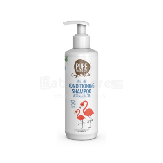 Pure Beginnings Kids Conditioner Shampoo Art.251283 шампунь-кондиционер без слез для детей с нежным ароматом малины, 250 мл