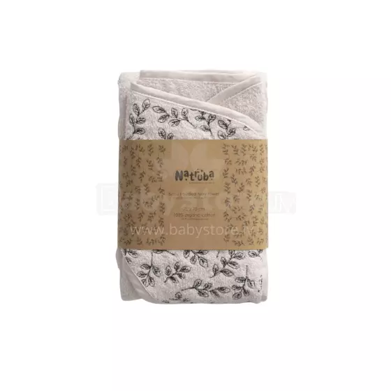 Natruba Cotton Soft Art.251324 Cream Bērnu dvielis ar kapuci no  kokvilnas 70x70 cm