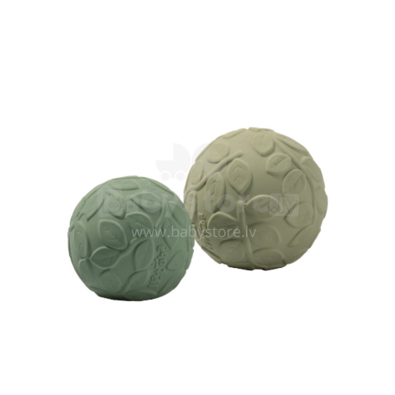 Natruba Rubber Sensory Balls Art.251350 Zobu graužāmais bumbas no 100% naturāla (dabas) kaučuka