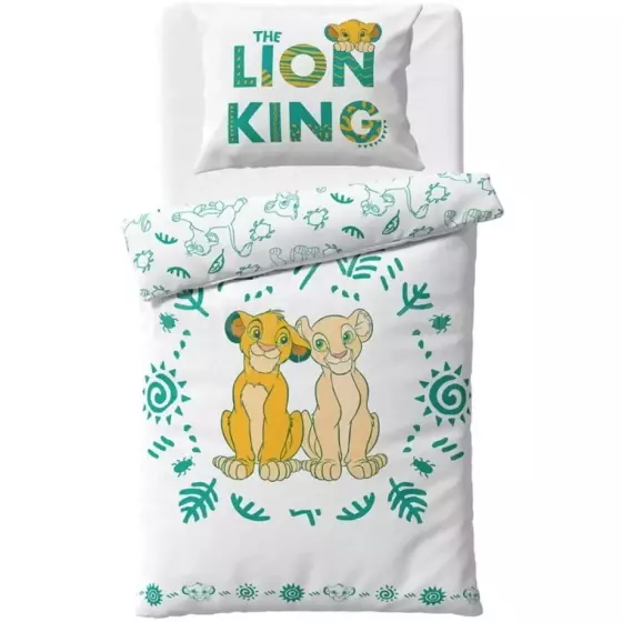 Carbotex Bedding Lion King Art.LK2454123-13 Kokvilnas gūltas veļas komplekts 140x200/60x70cm
