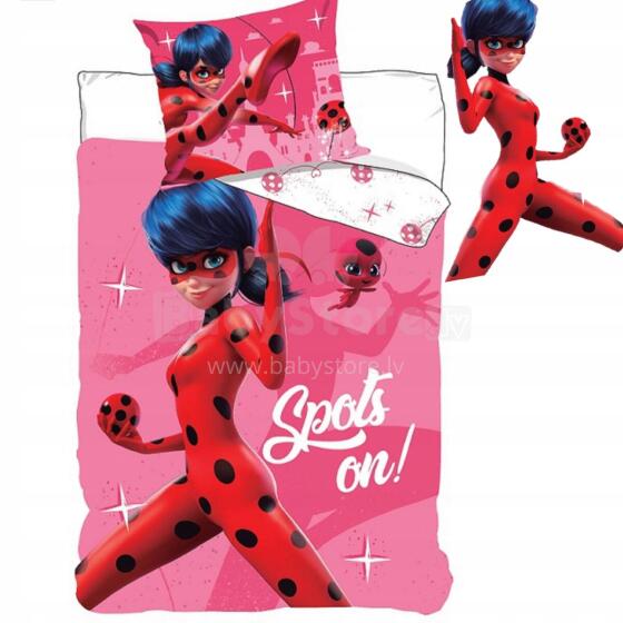 Carbotex Bedding Lady Bug Art.MIR201604-13 Kokvilnas gūltas veļas komplekts 140x200/60x70cm