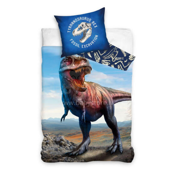 Carbotex Bedding Dinosaur Art.NL204001-13 Хлопковое постельное белье  140x200/60x70см