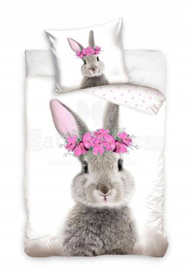 Carbotex Bedding Rabbit Art.NL211165-13 Cotton bed linen 140x200/60x70cm