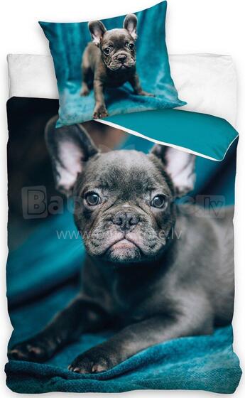 Carbotex Bedding Dog Art.NL215022-13 Cotton bed linen 140x200/60x70cm