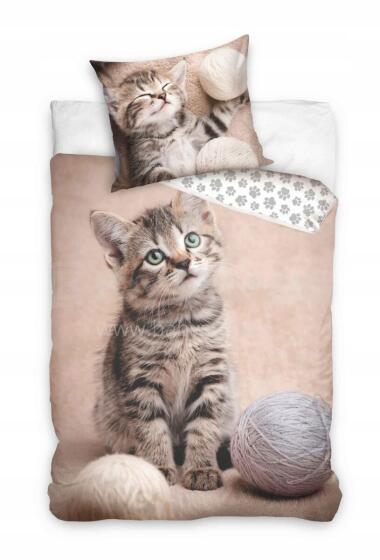 Carbotex Bedding Cat Art.NL223030-13  Cotton bed linen 140x200/60x70cm